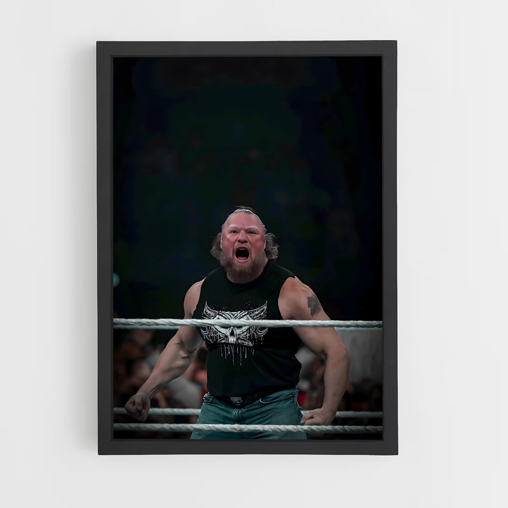 Poster Brock lesnar lutteur – affiche MMA (vue 2)